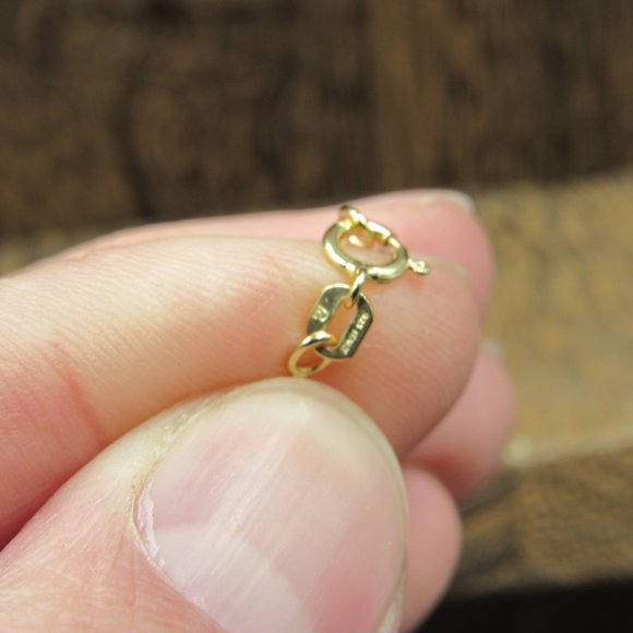 18" Sterling Silver Ruby & Cubic Zirconia Gold Plated Heart Necklace Vintage - Picture 6 of 8